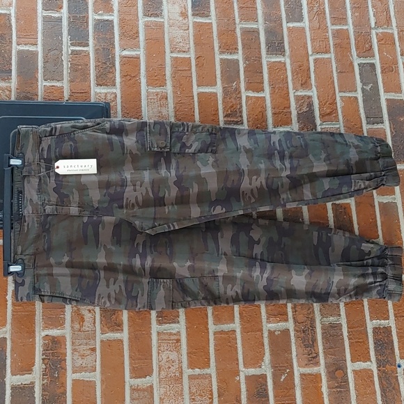 Sanctuary Women's Commander Cargo Jogger Pants Green Size 28